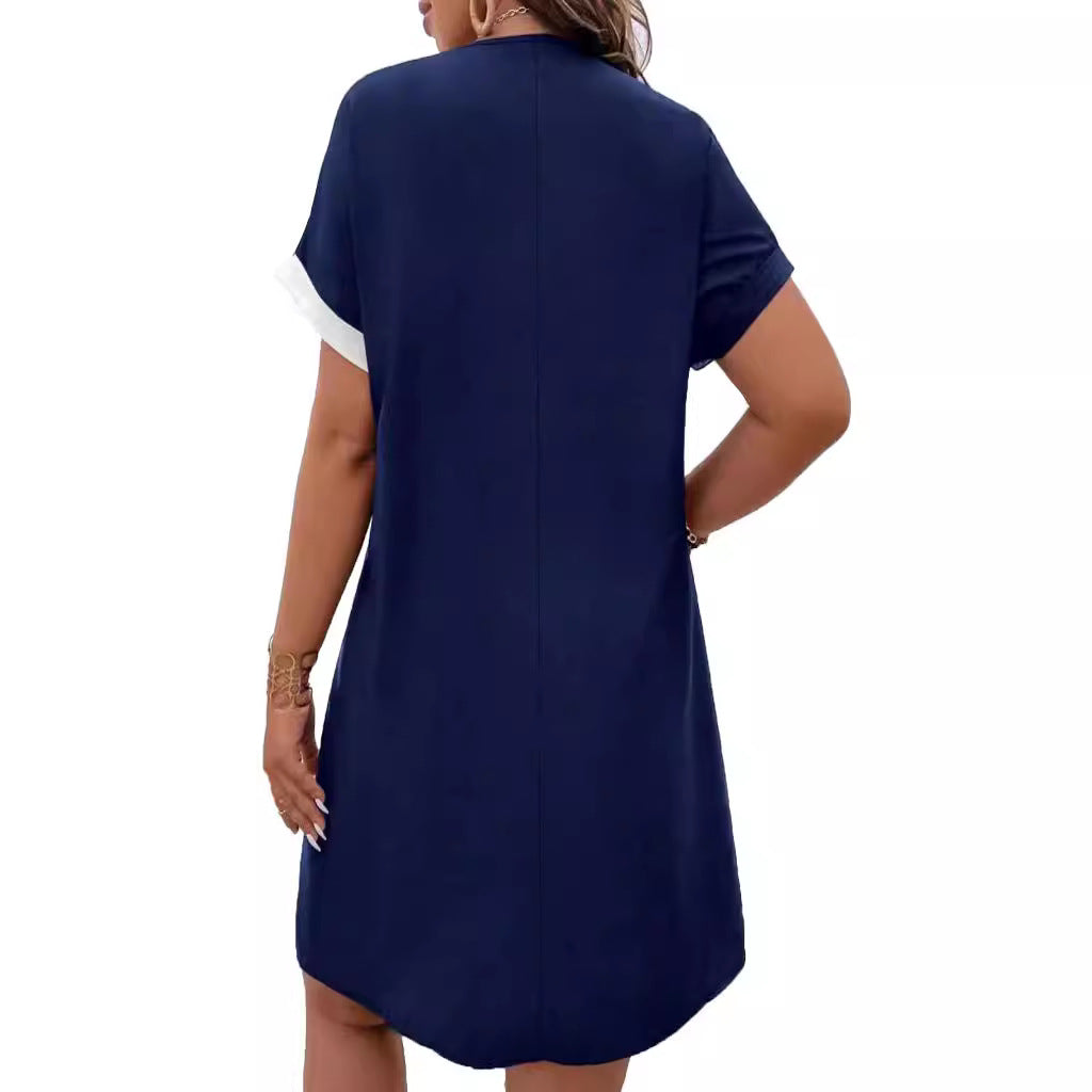 Women Fashion Casual Floral Printed Dress