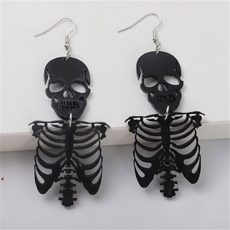 Gothic Halloween Exaggerated Creative Skull Earrings