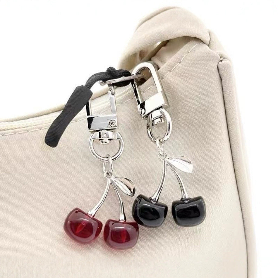 Creative Alloy Cherry Key Chain Fruit Bag Pendant