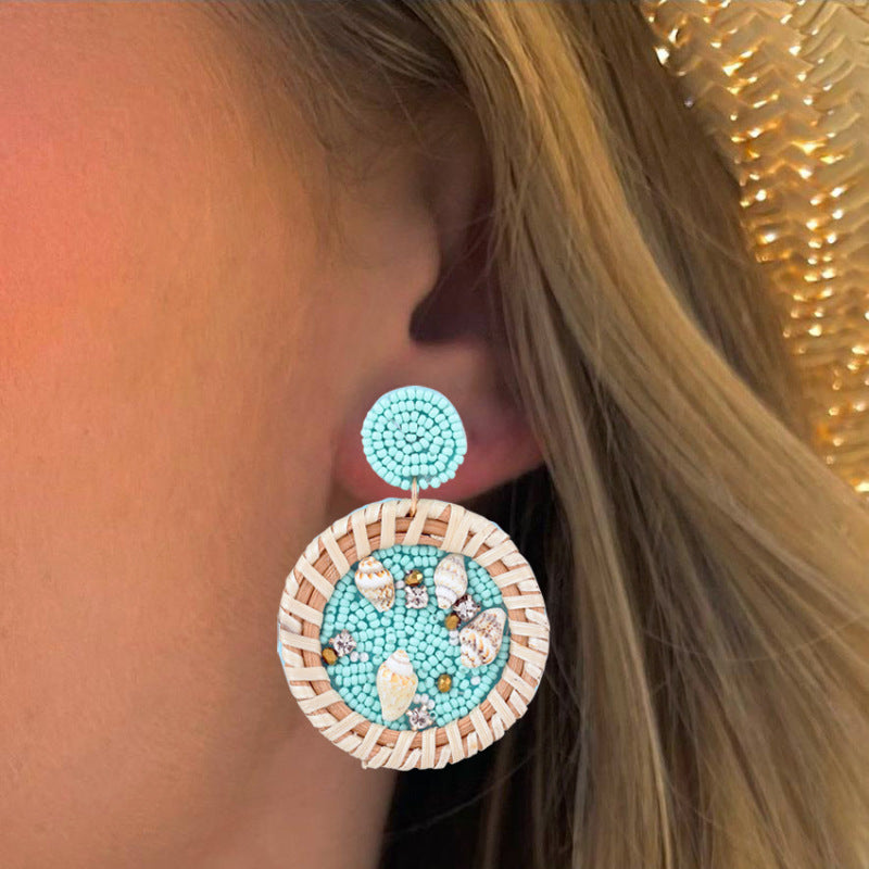 Summer Vacation Marine Style Shell Earrings