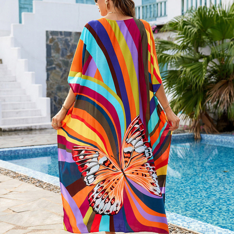 Vestido playero informal de moda para mujer para vacaciones