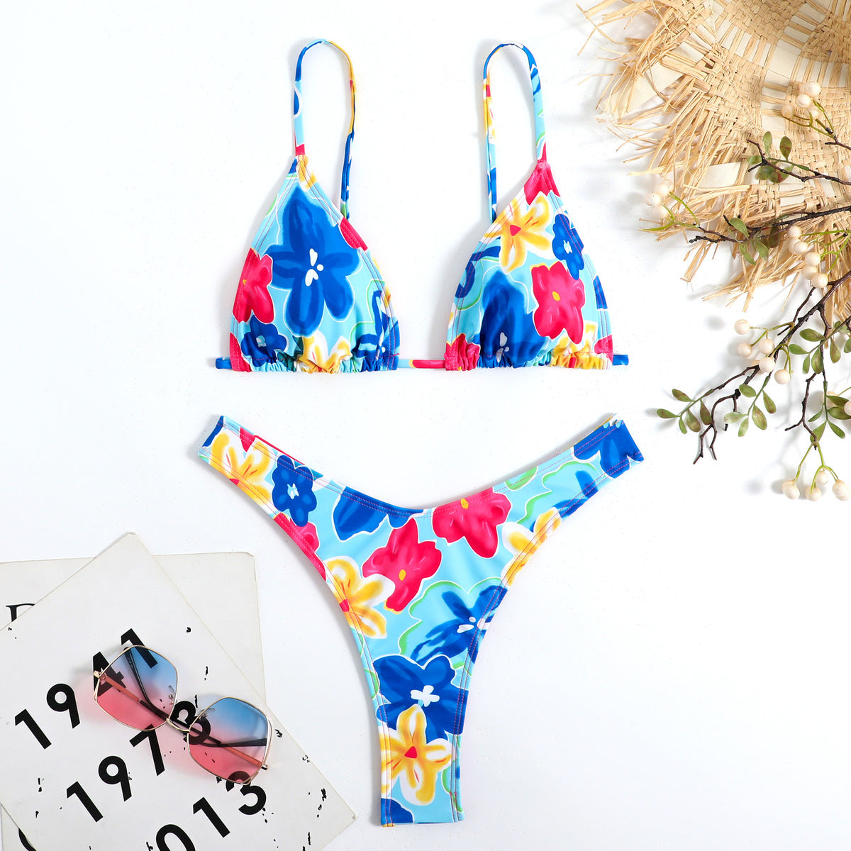 Women Sexy Floral Print Bikini