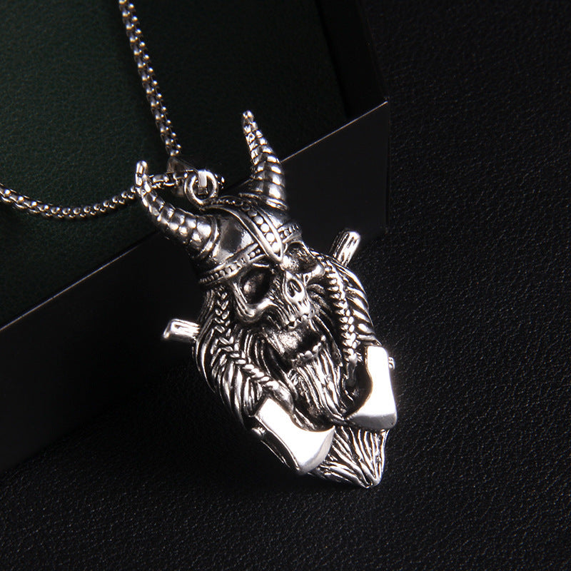 Collar unisex de Halloween con diseño de calavera y garra estilo punk hip hop