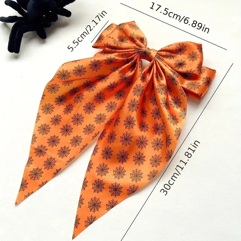 Halloween Ghost Spider Strap Spring Hairpin