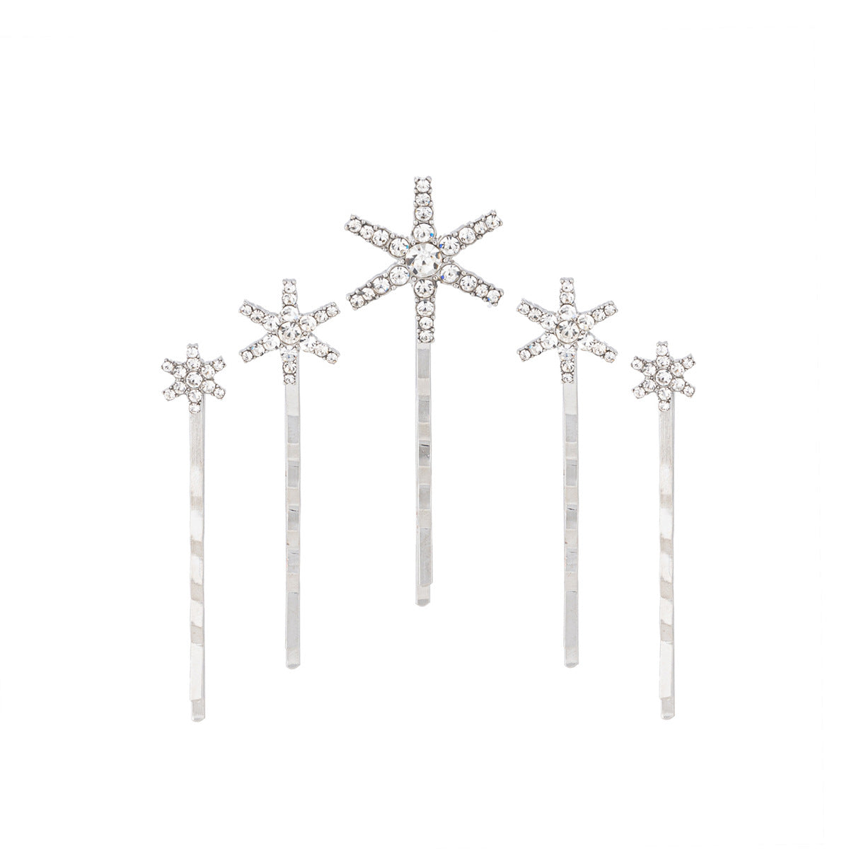 Pince flocon de neige en alliage strass tendance