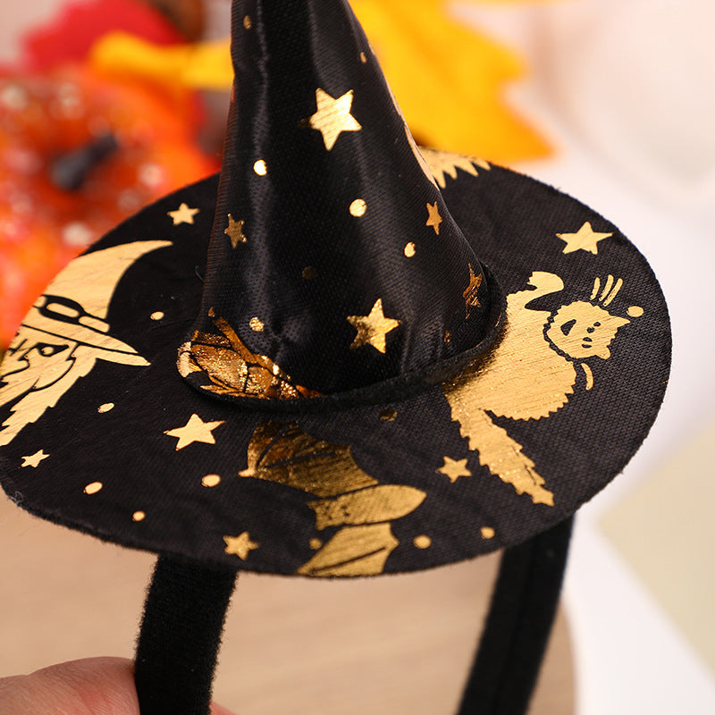 Halloween Little Bat Witch Pointed Hat Headband