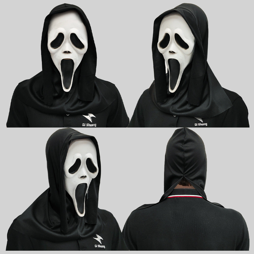 Máscara de calavera de látex blanca de Halloween Scream Horror