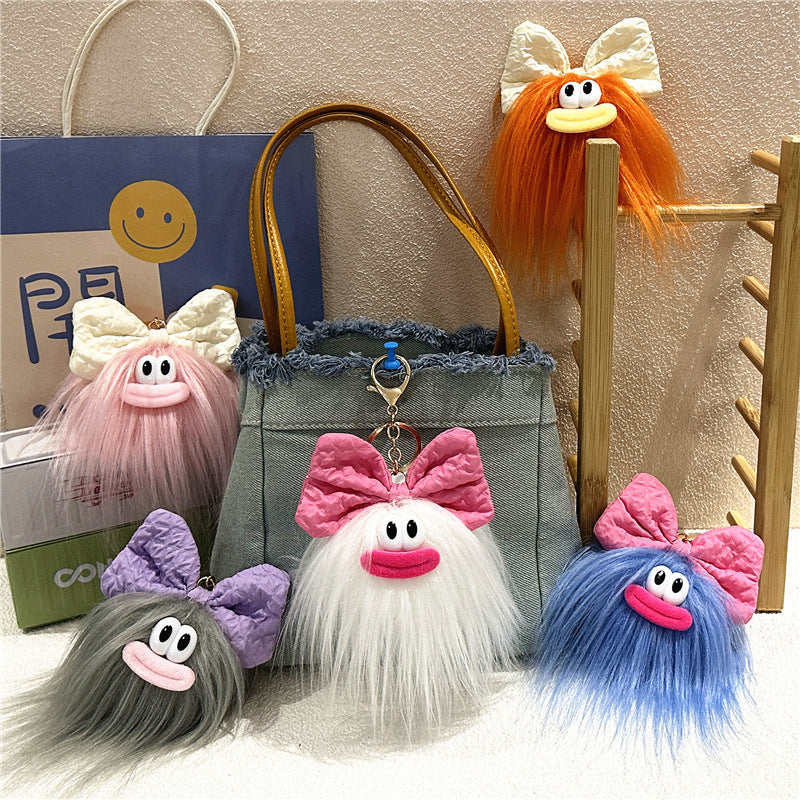 Cute Bow Doll Keychain Plush Cartoon Pendant