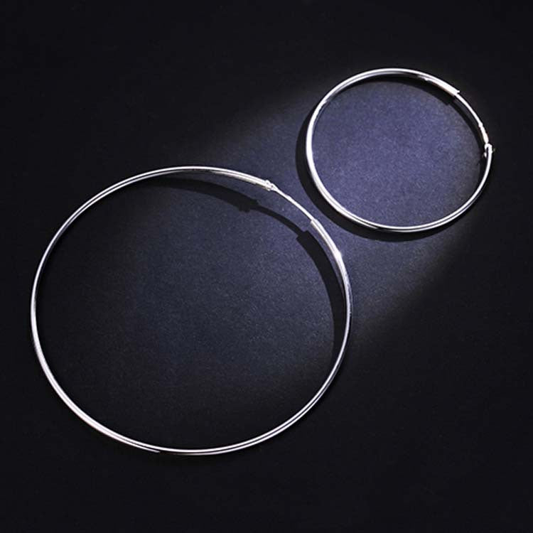 Simple Exaggerated Hoop Earrings in Copper