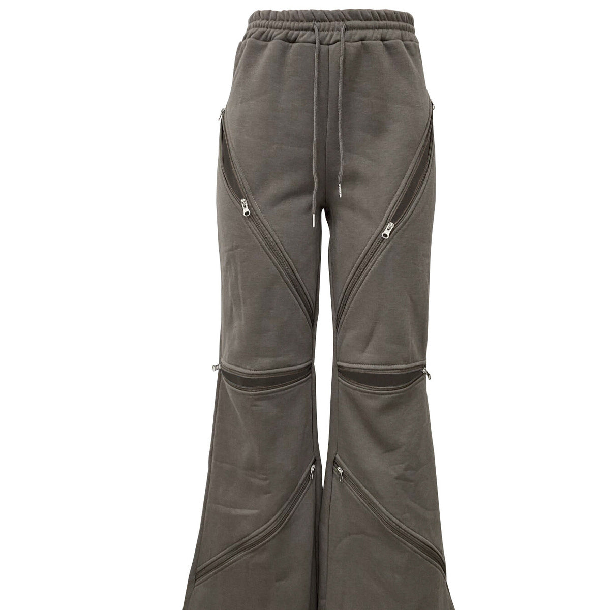 Pantalons sexy à coutures multiples et fermetures éclair pour femmes