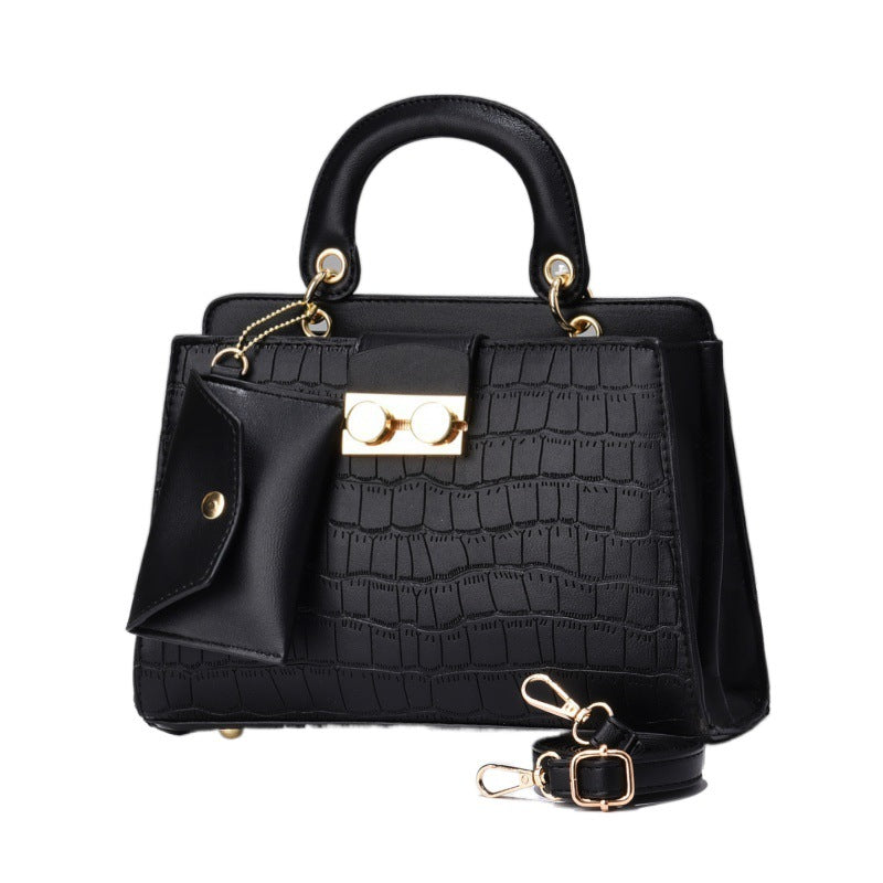 Sac à main rhomboïde uni de grande capacité pour femme