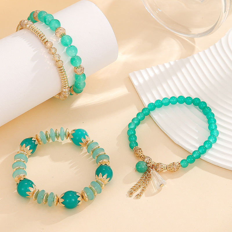 Boho Women Fashion Creative Crystal Beaded Bracelet