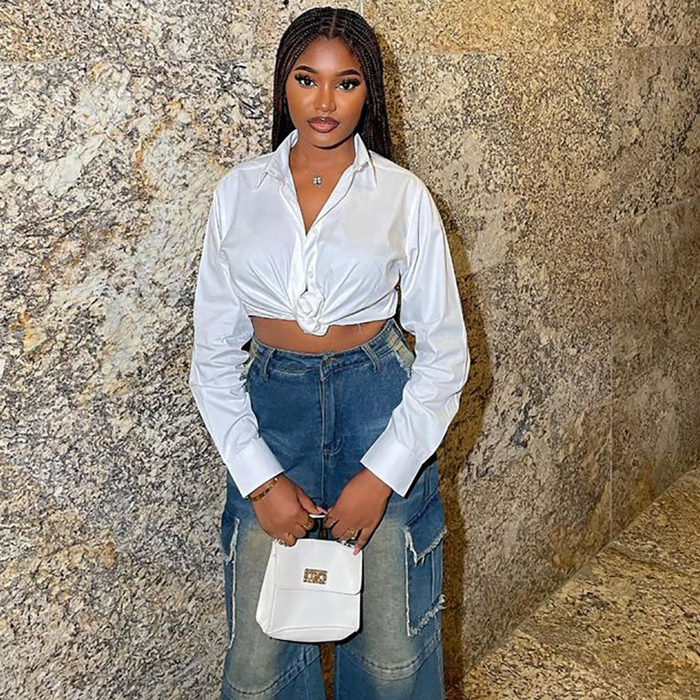 Jean vintage coupe droite et large pour femme