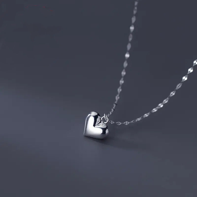Cadena de pie sencilla en forma de corazón para mujer