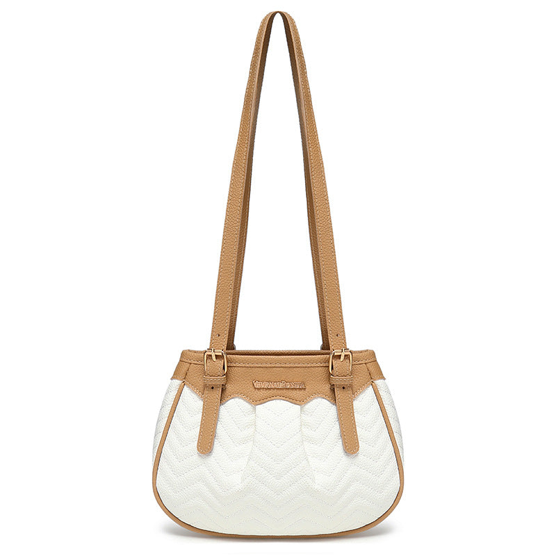 Women Casual Color Blocking Dumpling Bag