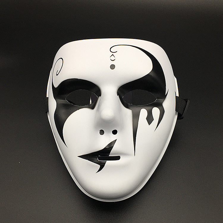 Men Simple Hand-Painted Full-Face Halloween Mask