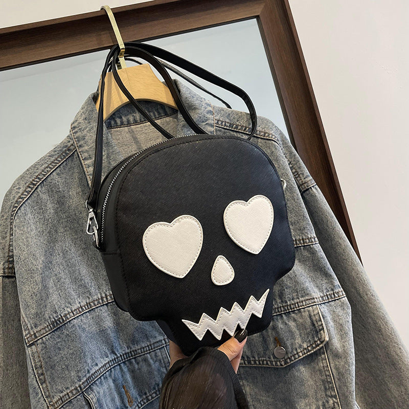 Bolso de hombro con diseño de calavera gótica de Halloween