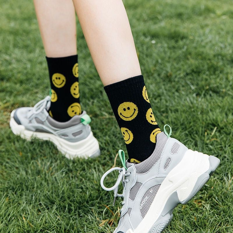 Calcetines de mujer con carita sonriente