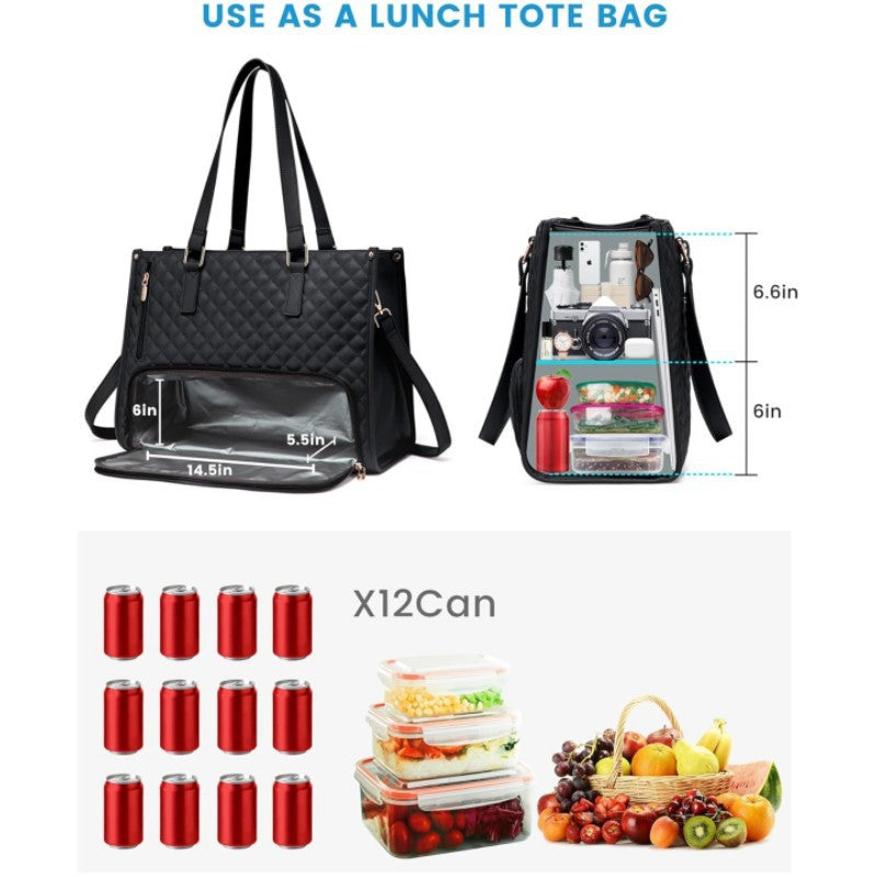 Large-Capacity Leather Storage Tote Bag Set