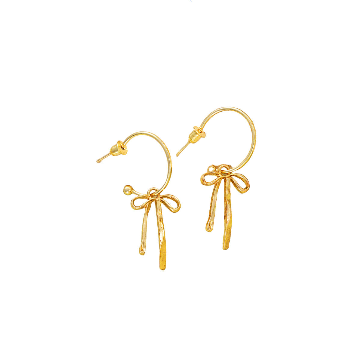 Women Fashion Simple Creative Bowknot Earrings