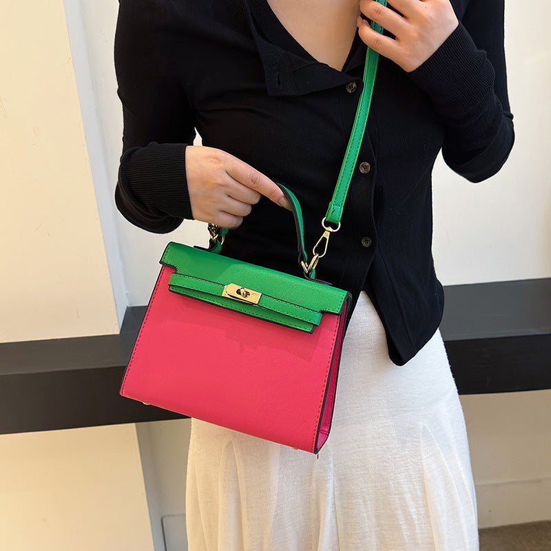 Sac à main élégant et coloré de grande capacité en PU Kelly Bag