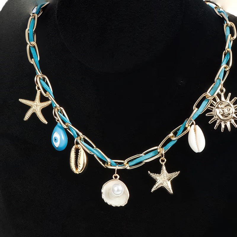 Bohemian Exaggerated Starfish Shell Sea Necklace