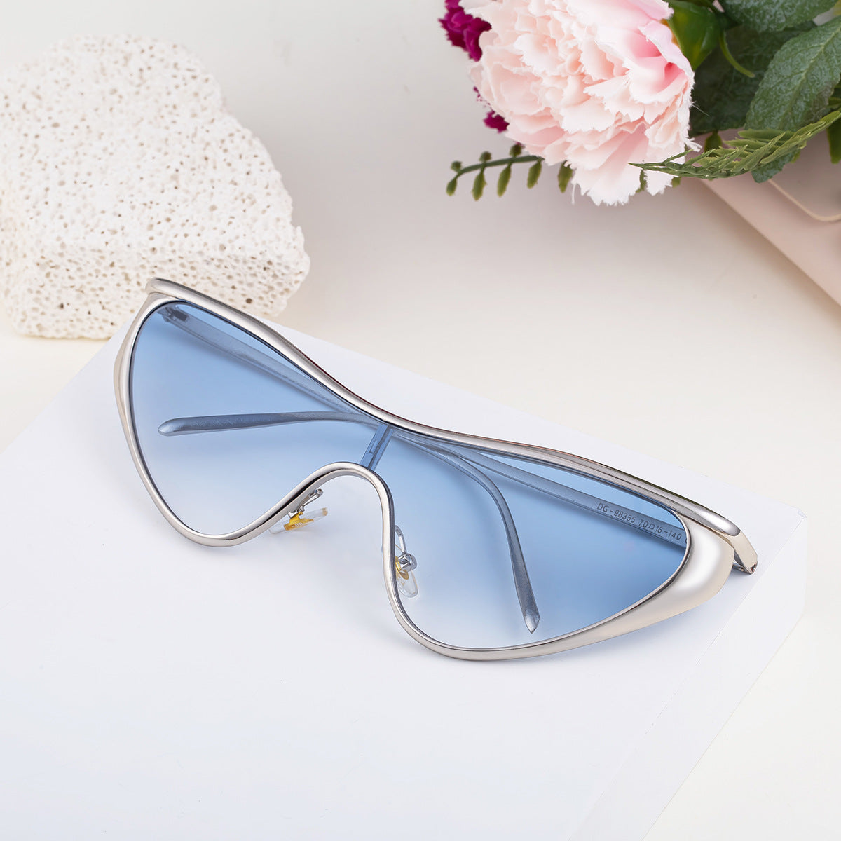 Gafas de sol todo en uno con forma de ojo de gato para mujer