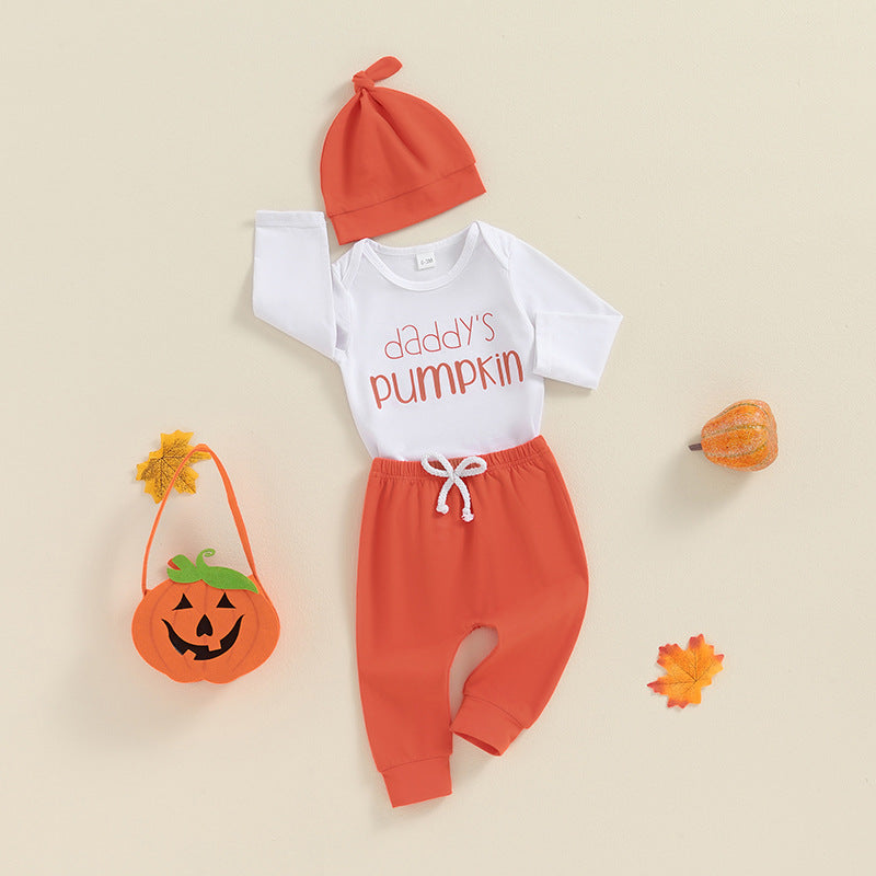 Conjunto de mameluco y pantalón de manga larga para bebé niño