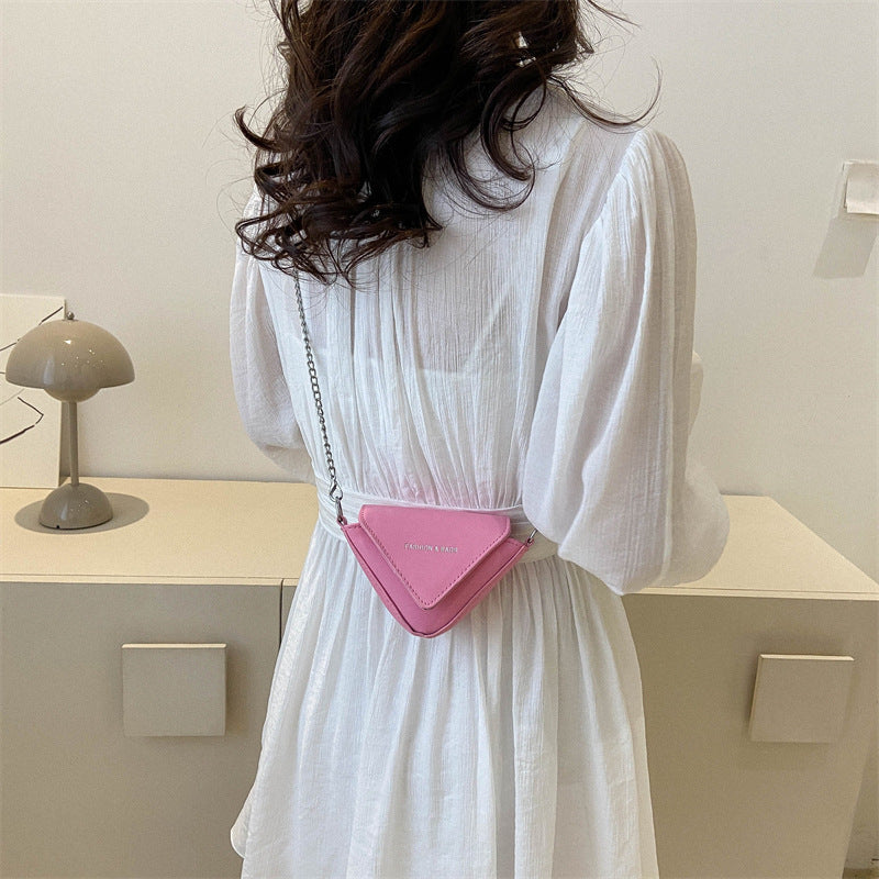 Bolso bandolera informal de PU de color sólido a la moda para mujer