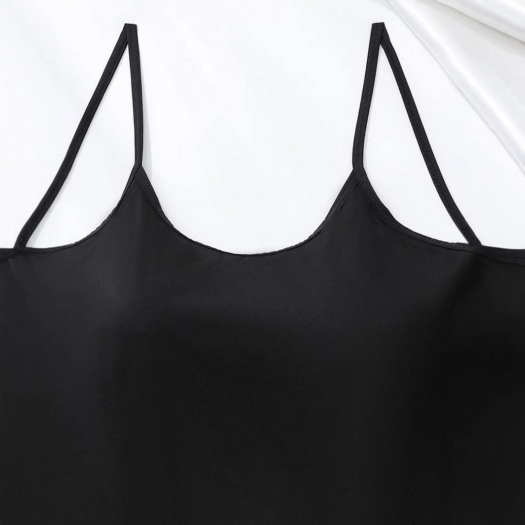 Combinaison d'été fine et unie pour femme, dos nu