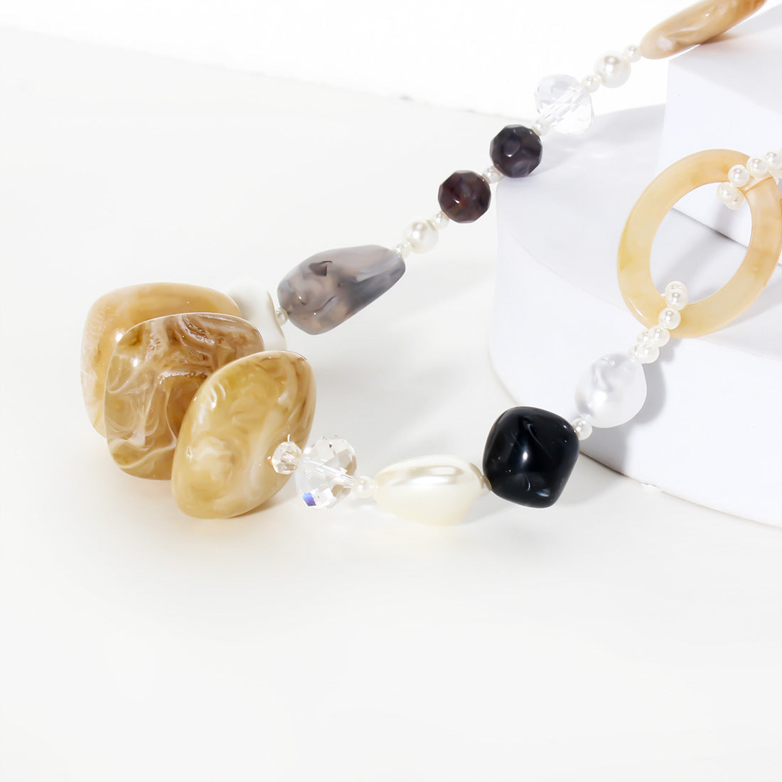 Collier long géométrique vintage tendance pour femme