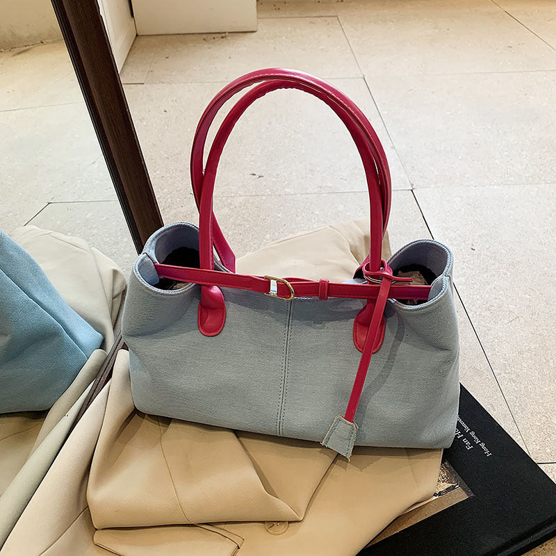 Bolso de mezclilla de gran capacidad de moda
