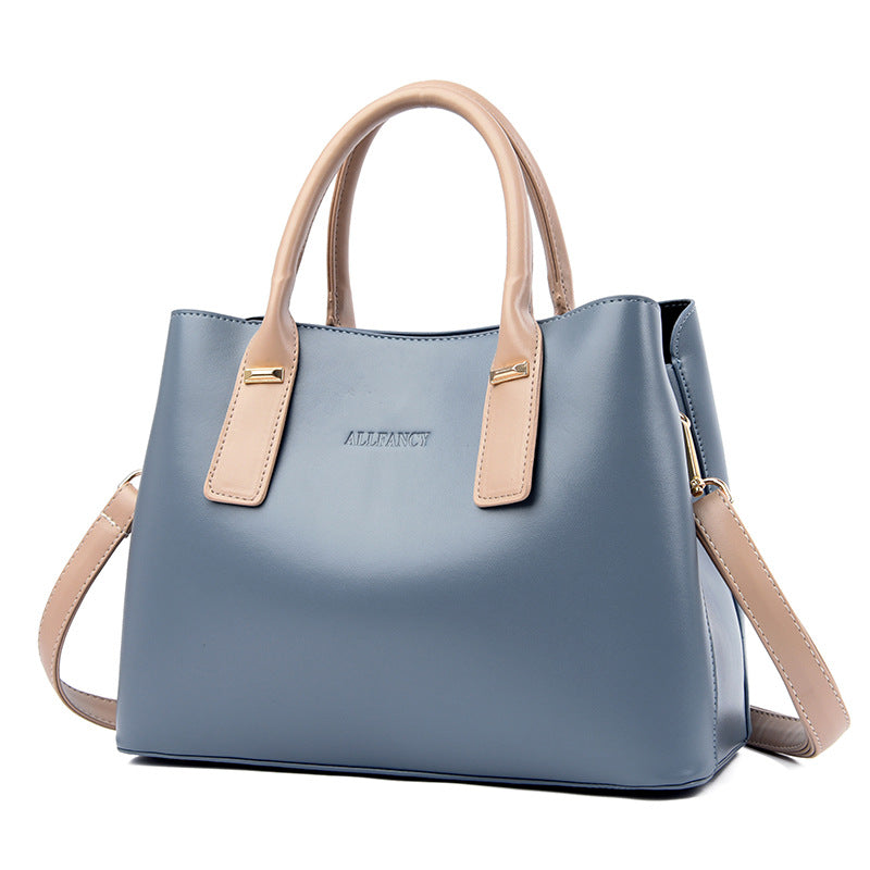 Sac à main décontracté à grande capacité pour femme, couleur unie