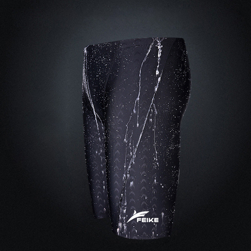 Bóxer informal de imitación de piel de tiburón para hombre
