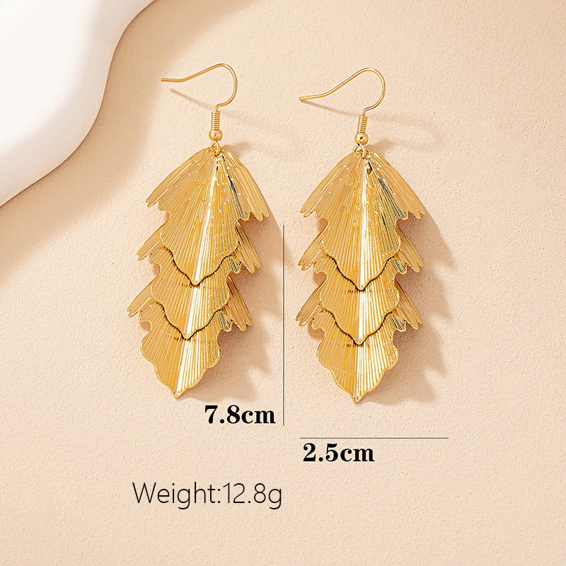 Fashion Metal Earrings Alloy Geometric Style Jewelry