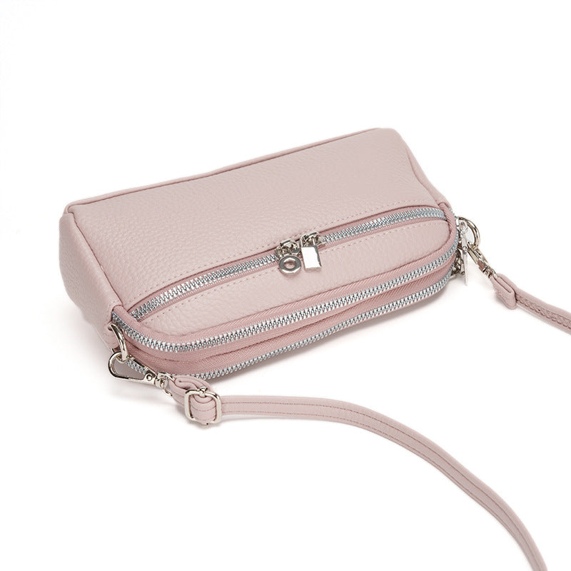 Women Casual Solid Color PU Leather Crossbody Bag