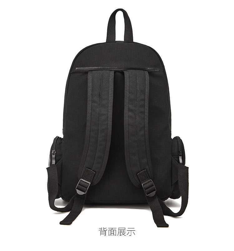 Women Fashion Halloween Print Skull Canvas Backpack