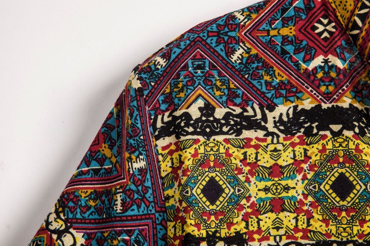 Camisa con estampado de flores diminutas en 3D para hombre, ideal para vacaciones de verano