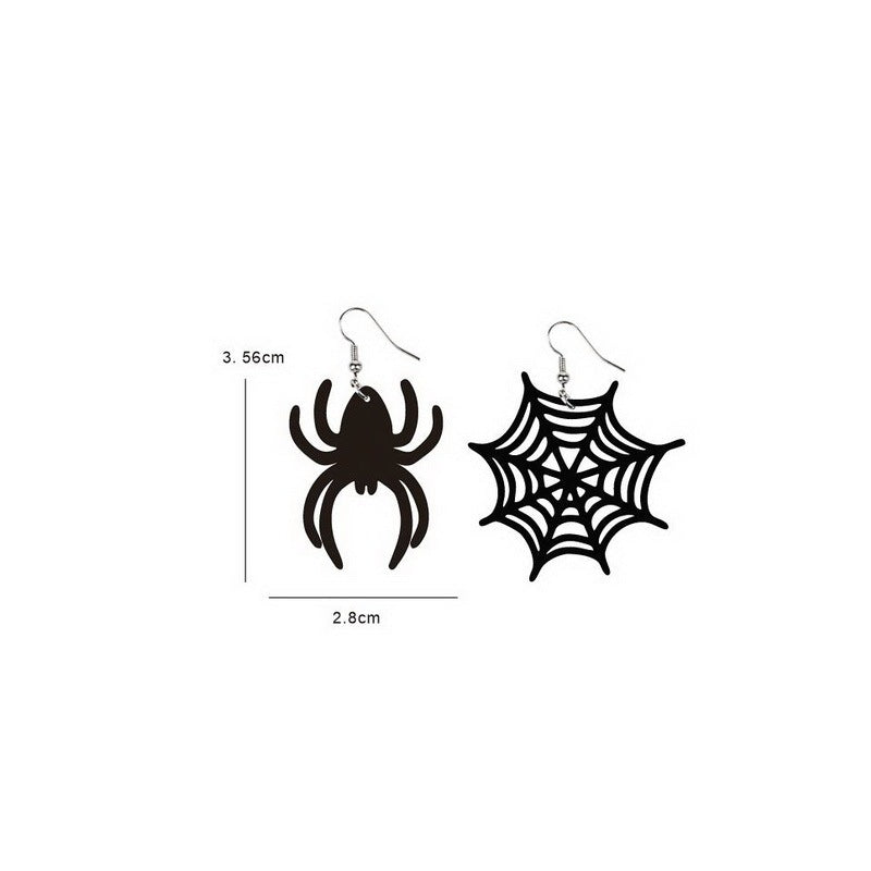 Pendientes colgantes de acrílico gótico oscuro para mujer de Halloween