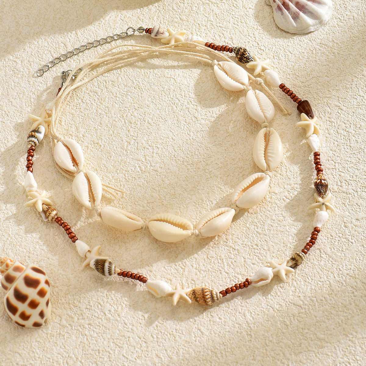 Bohemian Beach Holiday Shell Sea Necklace