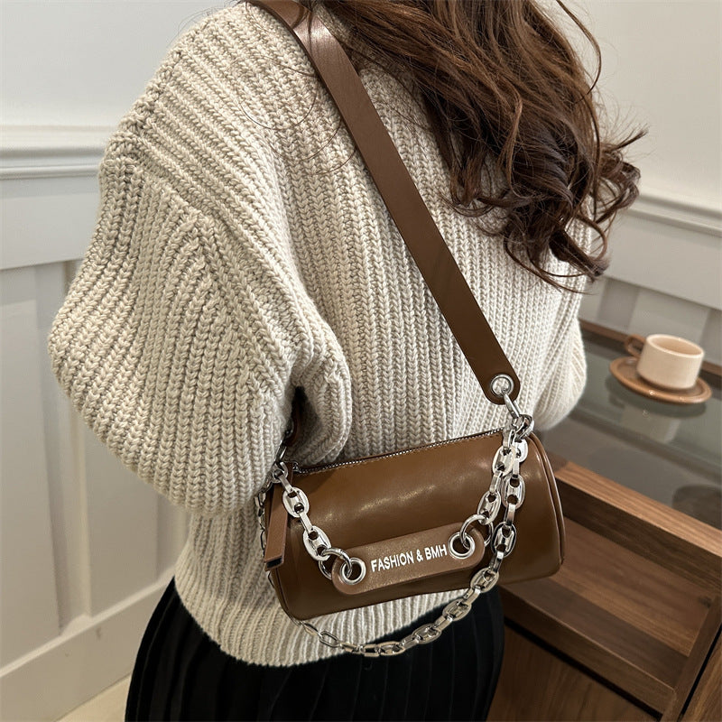 Women Fashion Casual Solid Color Crossbody Bag