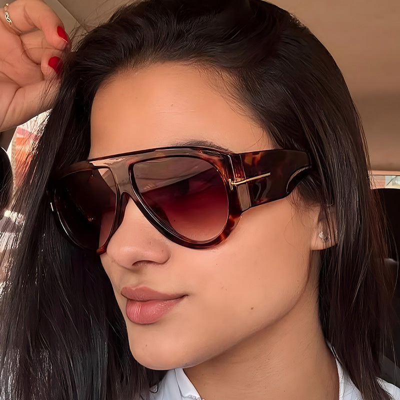 Fashion Large Frame Sunscreen Sunglasses