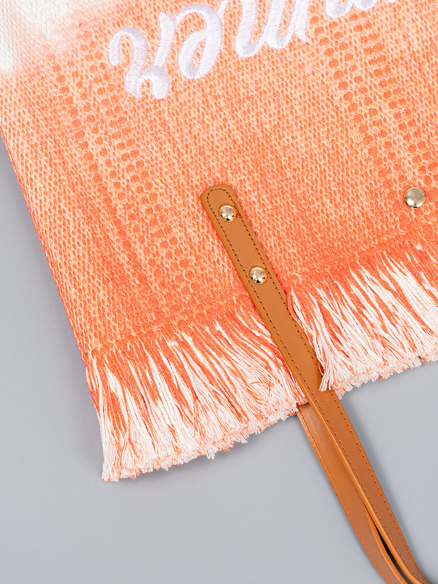 Sac fourre-tout brodé style bohème décontracté pour les fêtes