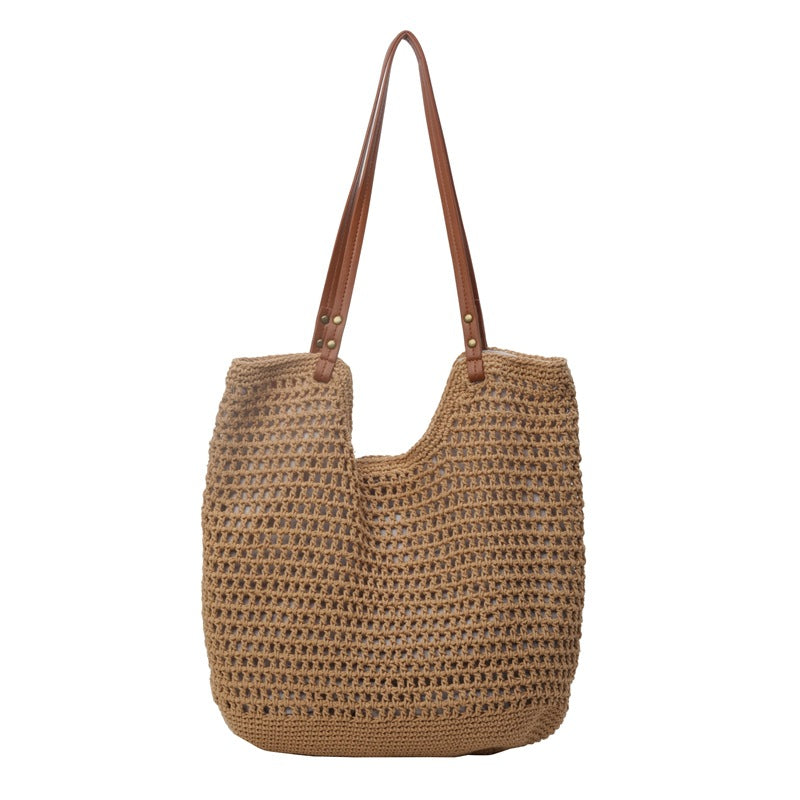 Summer Women Casual Beach Woven Tote Bag