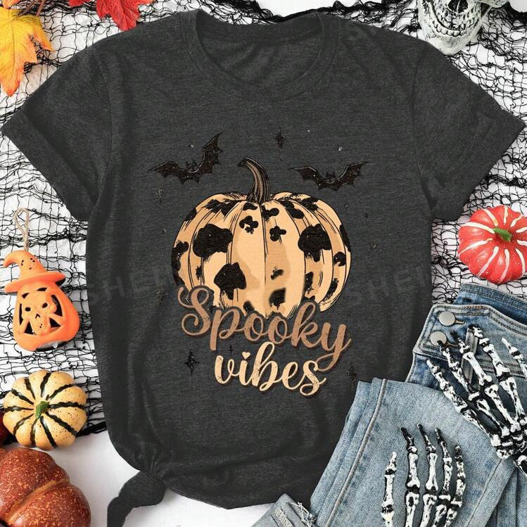 Women Fashion Casual Western Printed T-Shirt