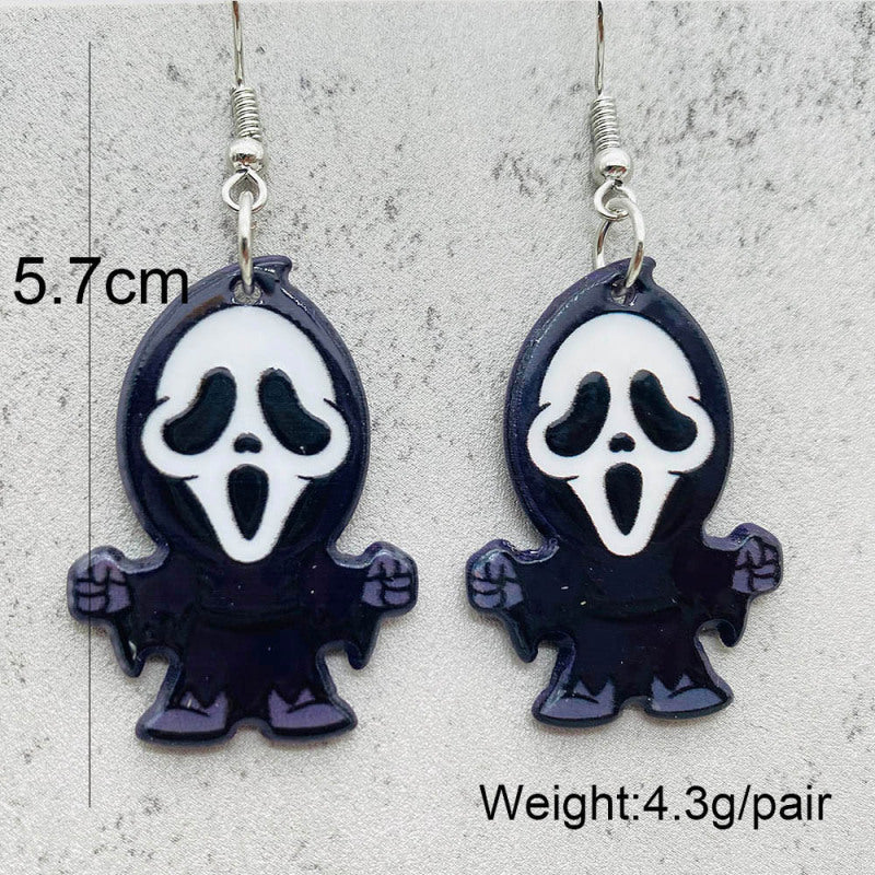 Halloween Women Fashion Scary Zombie Vampire Dangle Earrings