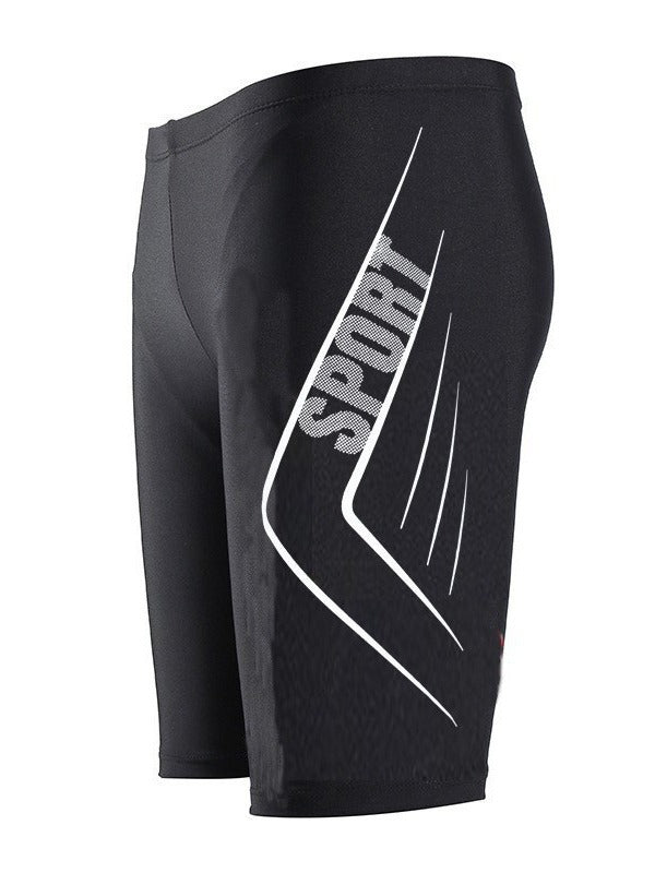 Men Casual Printed Short-Sleeve Swimming Trunks Set