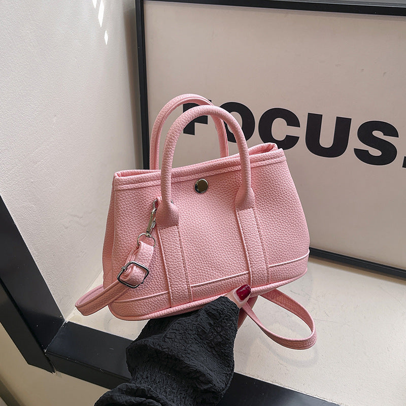 Fashion Simple Solid Color Handbag