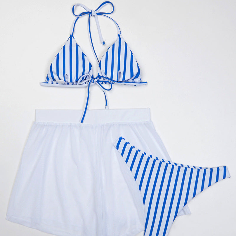 Women Summer Vacation Sexy Swimsuit Three-Piece Set