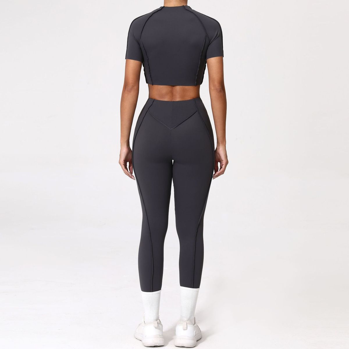 Yoga Quick-Drying Tight Short-Sleeved Fitness Set